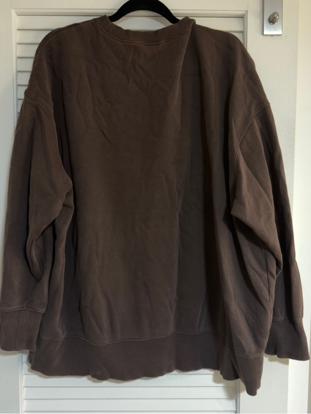Nike Brown Swoosh Crewneck Sweatshirt - Picture 3 of 4